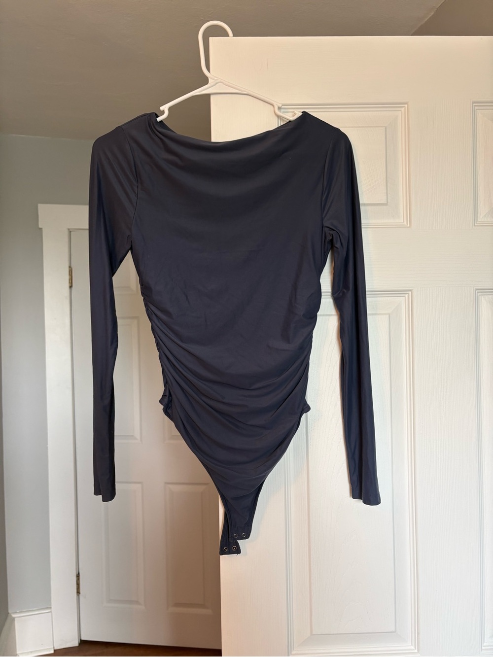 Abercrombie & Fitch Long Sleeve Ruched Bodysuit